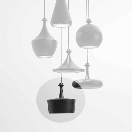 Suspension Lamp du Design in Ceramics - L6 Glitter Aldo Bernardi Viadurini