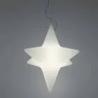 Indoor Led Star-Shape Suspension Lamp Design by Slide - Sirio Viadurini