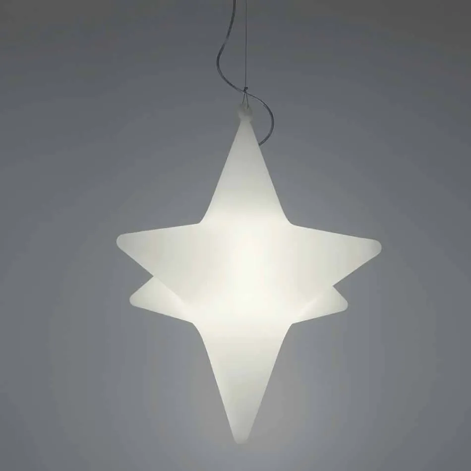Indoor Led Star-Shape Suspension Lamp Design by Slide - Sirio Viadurini