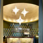 Indoor Led Star-Shape Suspension Lamp Design by Slide - Sirio Viadurini