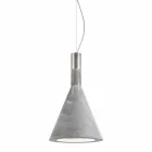 Hanging lamp in concrete Funnel Aldo Bernardi Viadurini