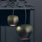 Cherry-Shaped Ceramic Suspension Lamp Made in Italy - Cherry Viadurini