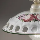 Handcrafted Ceramic Suspension Lamp with Passanastri - Naples Viadurini