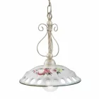 Handcrafted Ceramic Suspension Lamp with Passanastri - Naples Viadurini