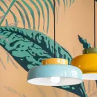 Suspension Lamp in Bicolor Ceramic Made in Italy - Corcovado Viadurini