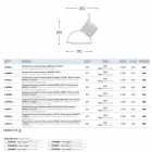 Hanging lamp Ceramic Glaze The 10 Aldo Bernardi Viadurini