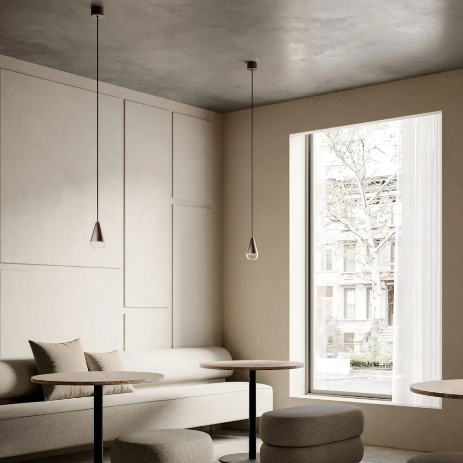 Pendant Lamp in Iron and Glass Made in Italy - Cloudy Viadurini