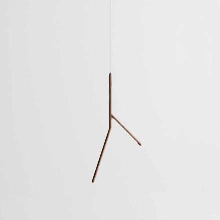 Suspension Lamp in Solid Wood in Different Finishes Made in Italy - Orlov Viadurini