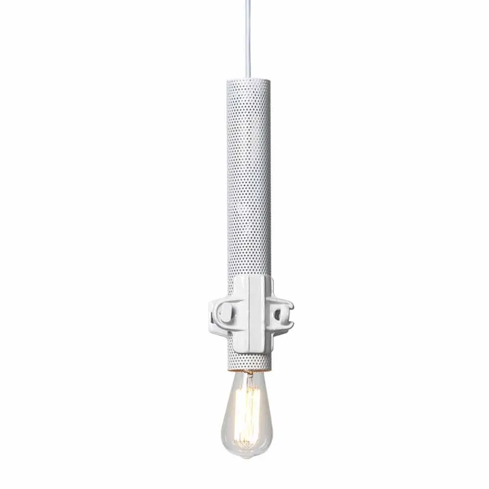 Suspension Lamp in White, Anthracite or Gold Metal 2 Sizes - Meccasmo Viadurini