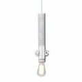Suspension Lamp in White, Anthracite or Gold Metal 2 Sizes - Meccasmo