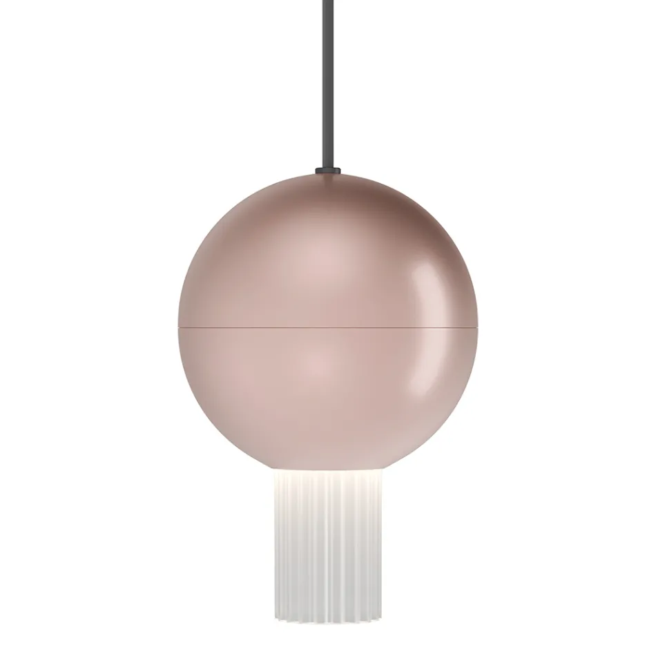 Oris Metal Pendant Lamp with Canneté Glass Cylinders Viadurini