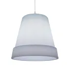 Suspension Lamp in White Polyethylene Made in Italy - Minervo Viadurini