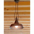 Contemporary pendant light made of copper and brass Fonderia