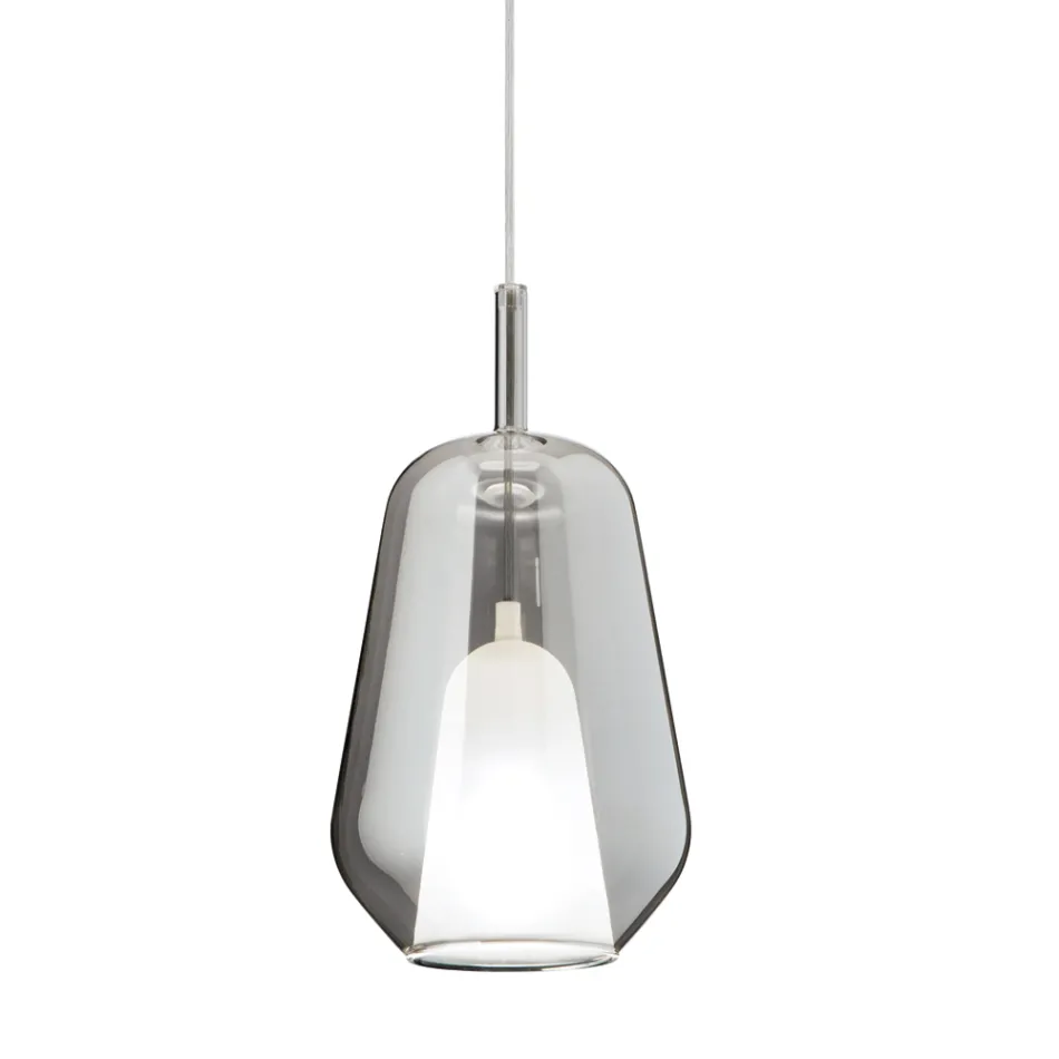 Pendant Lamp in Glass and Transparent Wire Made in Italy - Trilly Viadurini