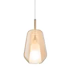 Pendant Lamp in Glass and Transparent Wire Made in Italy - Trilly Viadurini