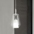 Pendant Lamp in Glass and Transparent Wire Made in Italy - Trilly