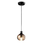 Glass Pendant Lamp in 2 Different Finishes Made in Italy - Afoxe Viadurini