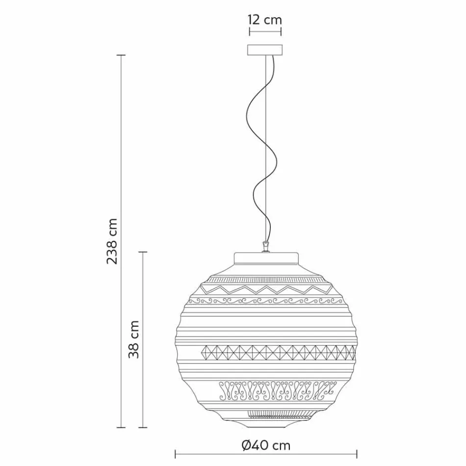 Suspension Lamp in White Satin Glass in 2 Design Sizes - Morse Viadurini