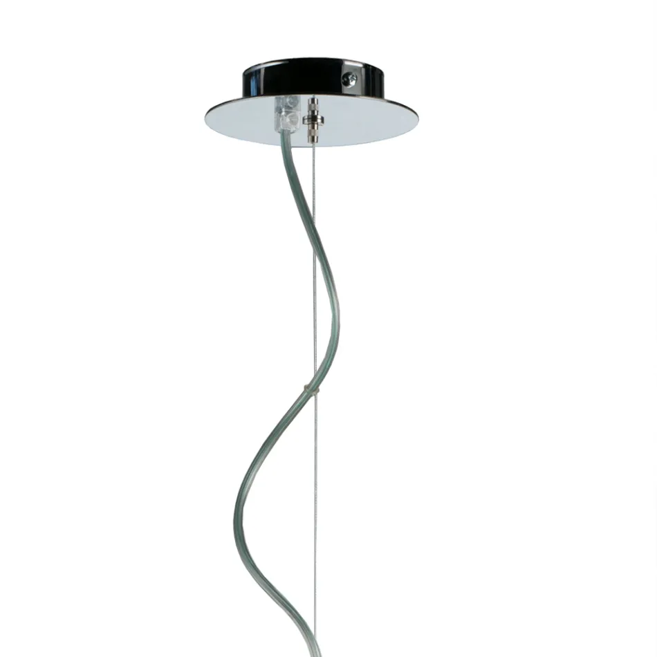 Hand Blown Glass Suspension Lamp Made in Venice - Bamboo Viadurini