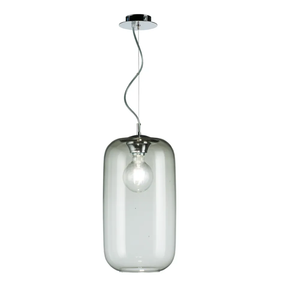 Hand Blown Glass Suspension Lamp Made in Venice - Bamboo Viadurini