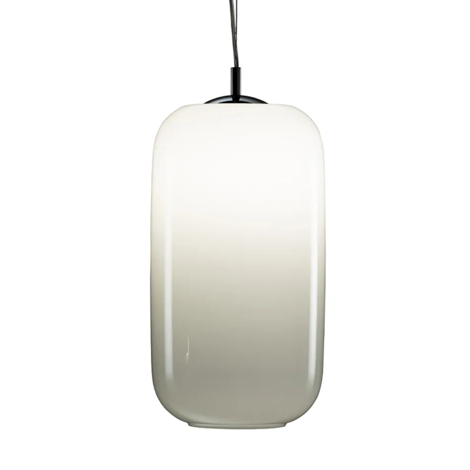 Hand Blown Glass Suspension Lamp Made in Venice - Bamboo Viadurini