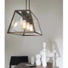 Industrial pendant lamp 3 London lights Il Fanale Viadurini