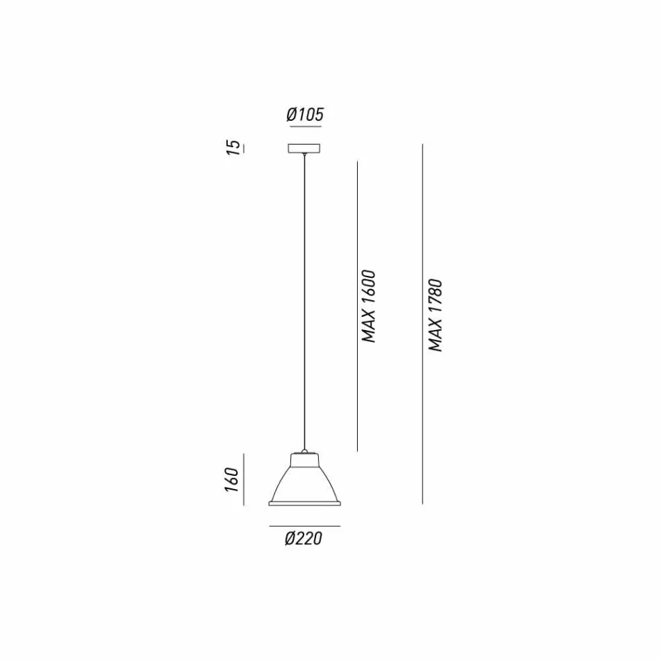 industrial pendant lamp Iron Loft Mini Il Fanale Viadurini