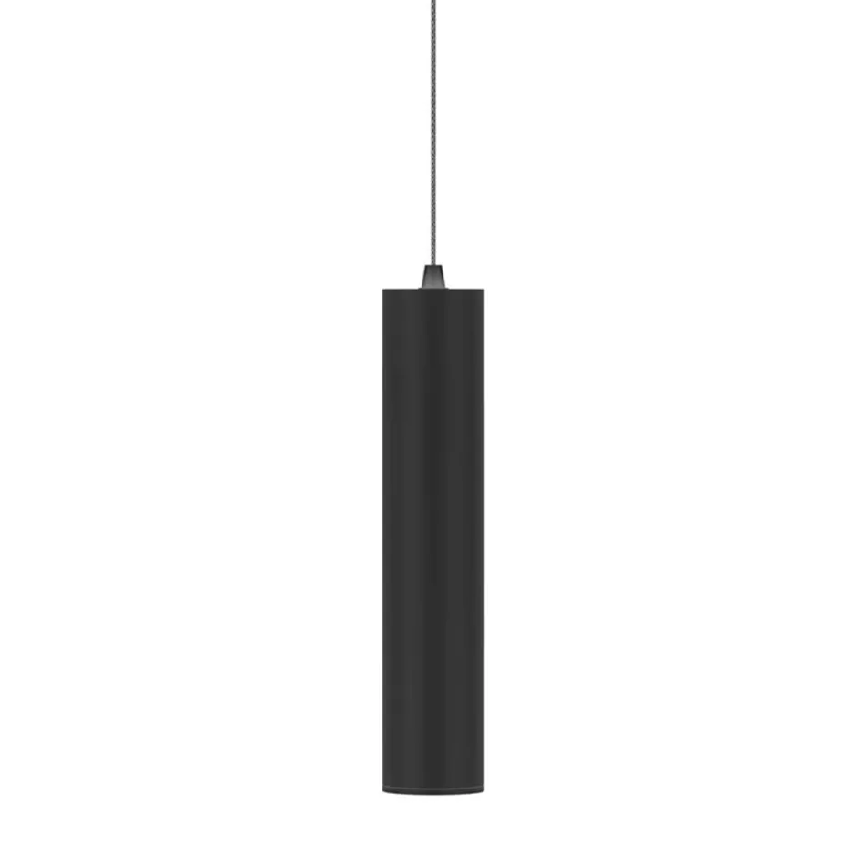 7W Led Suspension Lamp in White or Matt Black Aluminium - Rebolla Viadurini
