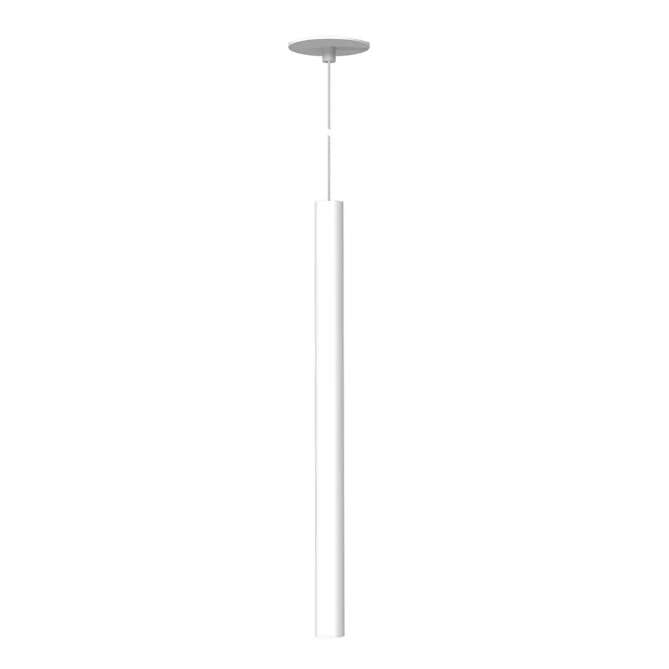 Led Recessed Suspension Lamp in White or Black Aluminium - Rebolla Viadurini