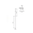 Led Recessed Suspension Lamp in White or Black Aluminium - Rebolla Viadurini