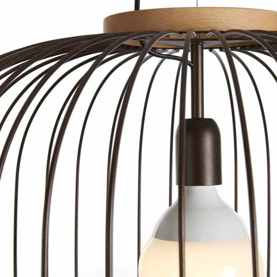 Modern pendant lamp in steel Ø58xh.48xL.80cm cm Viadurini