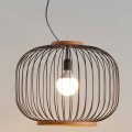 Modern pendant lamp in steel 58xH48x L.cavo100 cm Jana