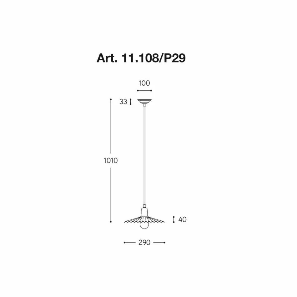 Contemporary pendant lamp, queue Civetta Aldo Bernardi Viadurini