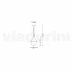 Outdoor suspension lamp in aluminium made in Italy, Anusca Viadurini