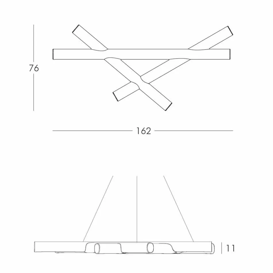 Polyethylene suspension lamp White Slide Mesh produced in Italy Viadurini