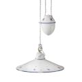 Ups and Down Suspension Lamp in Decorated Ceramic 2 Sizes - Asti