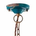 Hanging lamp industrial style ceramic and iron Stephanie Viadurini