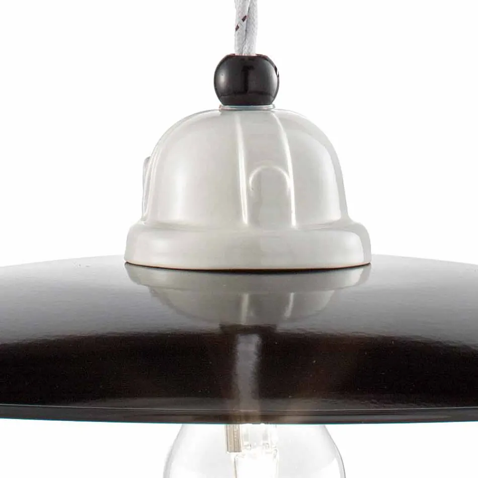 Chandelier vintage revisited ceramic Kelly Ferroluce Viadurini