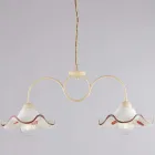 Handcrafted Glass and Metal Lamp Made in Italy for Living Room and Bedroom - Merope Viadurini