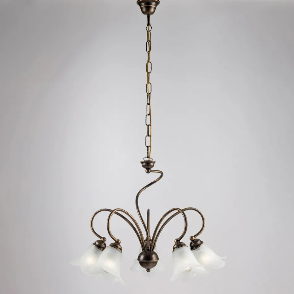 Handcrafted glass and metal lamp for refined spaces – Cometa Viadurini