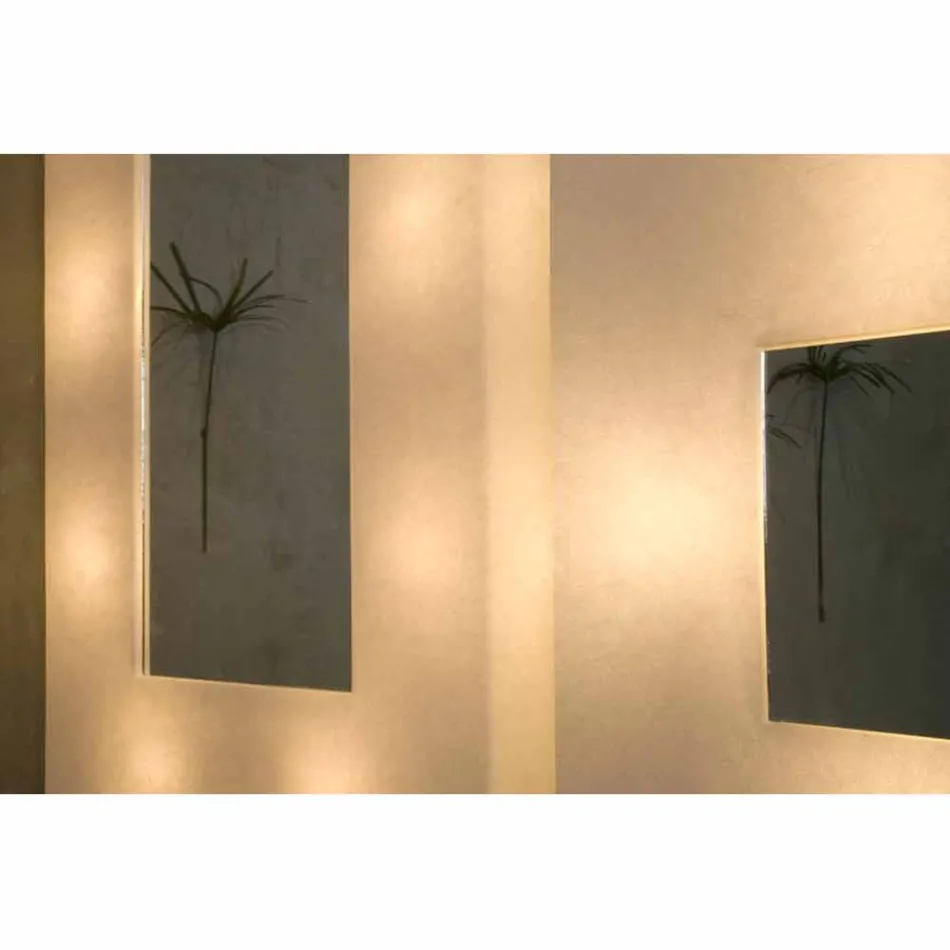In-es.artdesign Ego designer wall mirror lamp in nebulite Viadurini