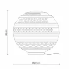 Table Lamp in White Satin Glass and Metal Modern Design - Morse Viadurini