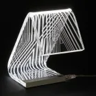 LED Standing Lamp Acrylic Crystal Laser Decoration - Possett Viadurini