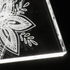 LED Standing Lamp Acrylic Crystal Laser Decoration - Possett Viadurini