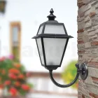 Outdoor Wall Lamp in Aluminium and Glass Made in Italy - Vivian Viadurini