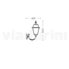 Outdoor Wall Lamp in Aluminium and Glass Made in Italy - Vivian Viadurini