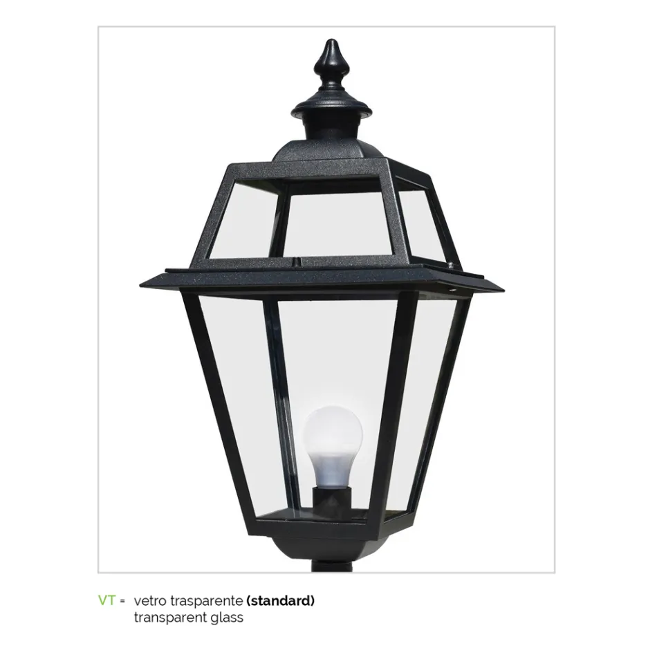 Outdoor Wall Lamp in Aluminium and Glass Made in Italy - Vivian Viadurini