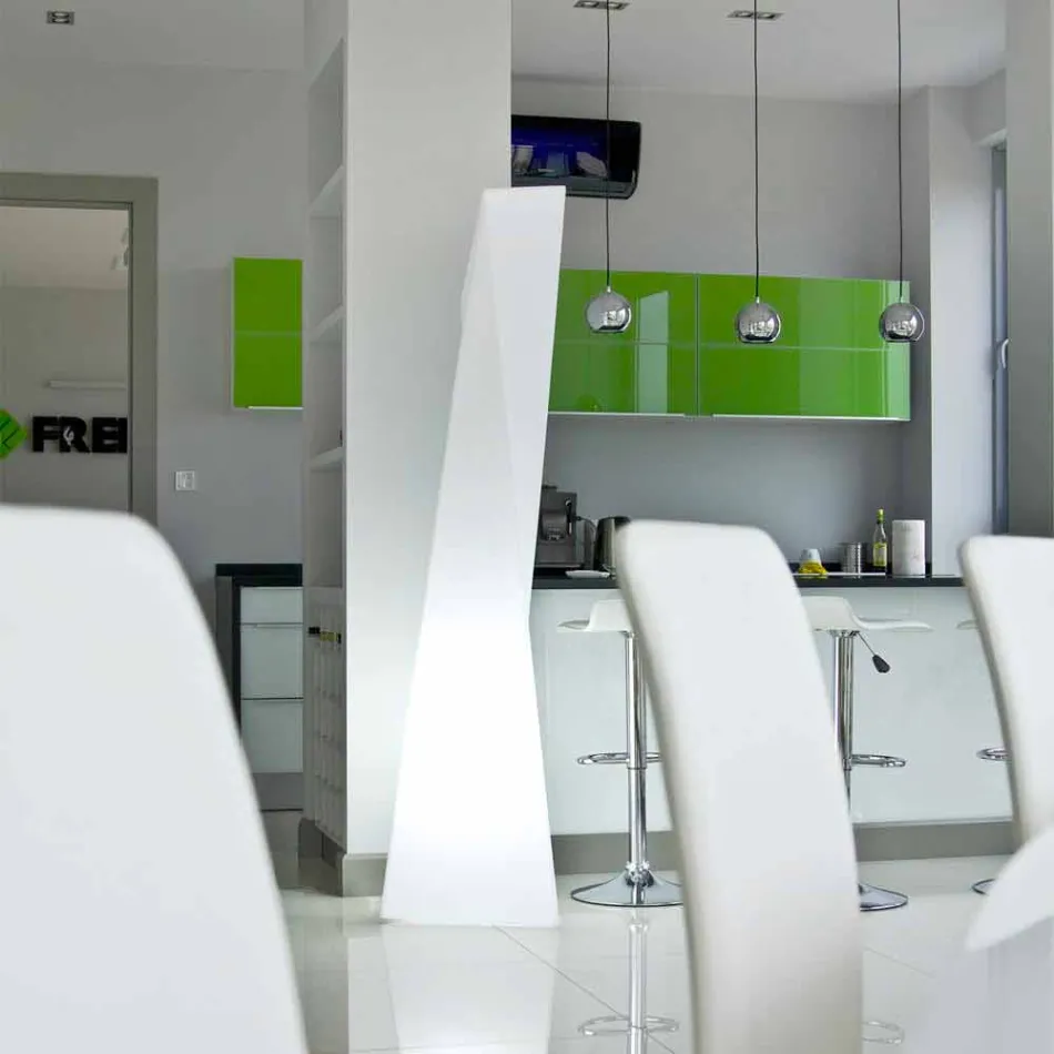 Prisma outdoor lamp Slide Manhattan luminous white made in Italy Viadurini