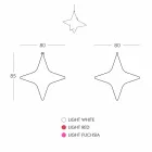 Star-shaped LED Outdoor Suspension Lamp Design by Slide - Sirio Viadurini