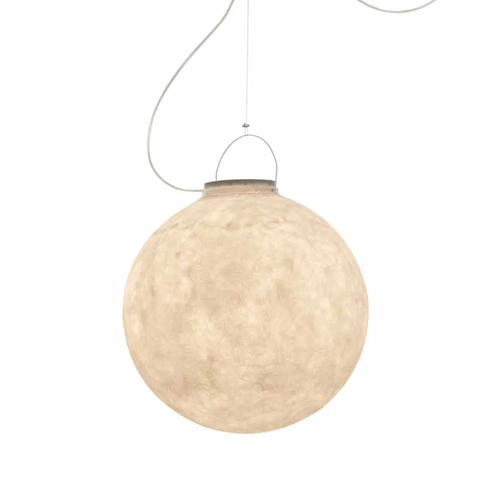 In-es.artdesign Luna Out suspension outdoor lamp in nebulite Viadurini